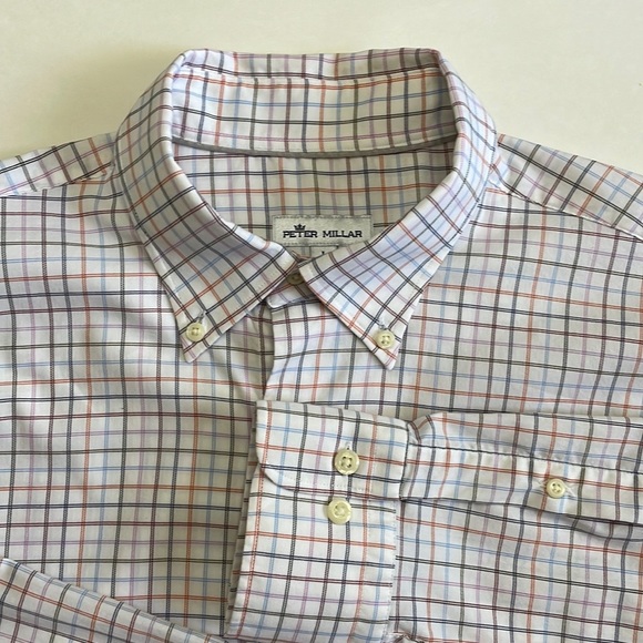 Peter Millar Other - Peter Millar Men’s Shirt  Long Sleeve Button Down Multicolor Plaid